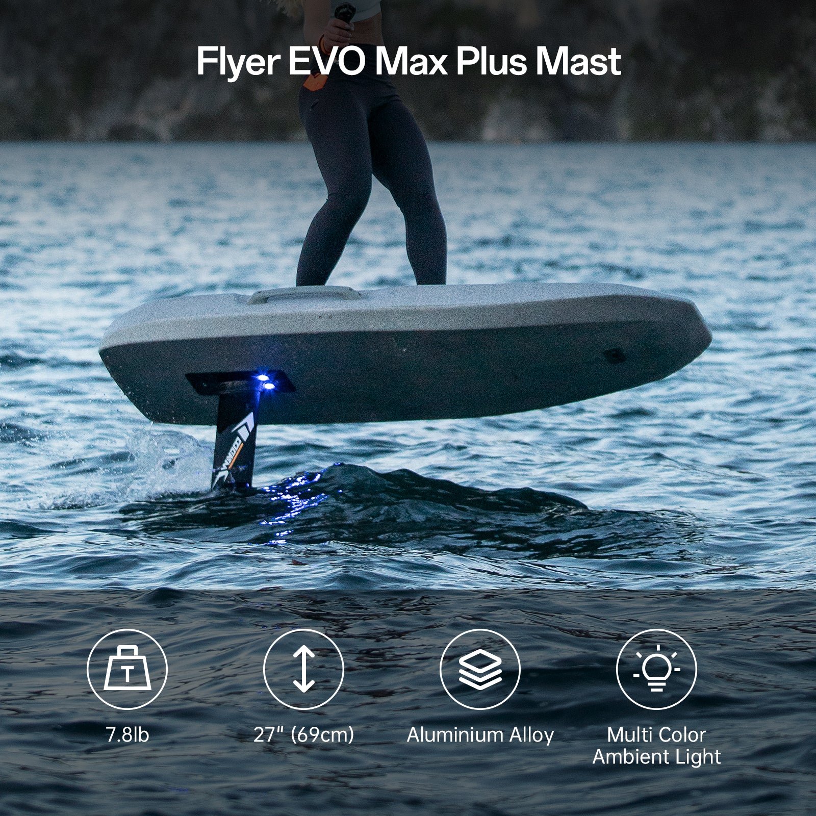 Waydoo Flyer EVO Max Plus: Stable 130L eFoil for Beginners